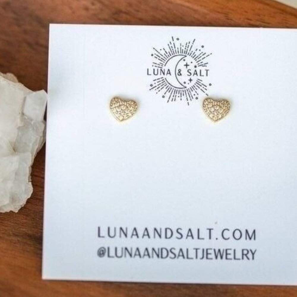 Heart Stud Earrings Adorable dainty earrings for Valentines Mother's Day Gift